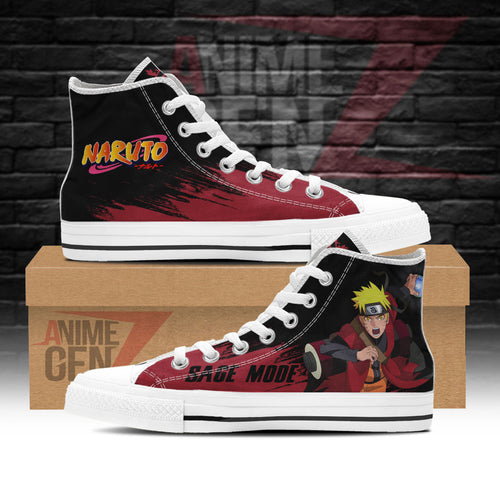 Naruto Sage Mode High Top Shoes Custom Anime Sneakers
