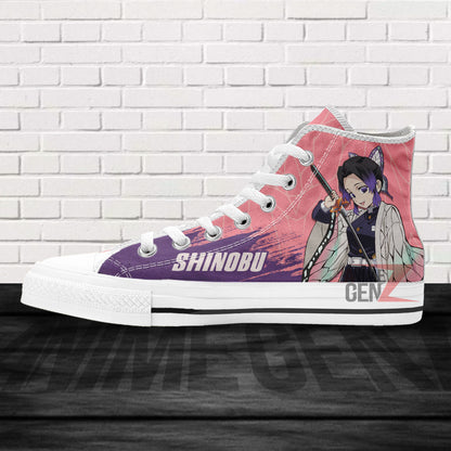 Demon Slayer Shinobu High Top Shoes Custom Anime Shoes