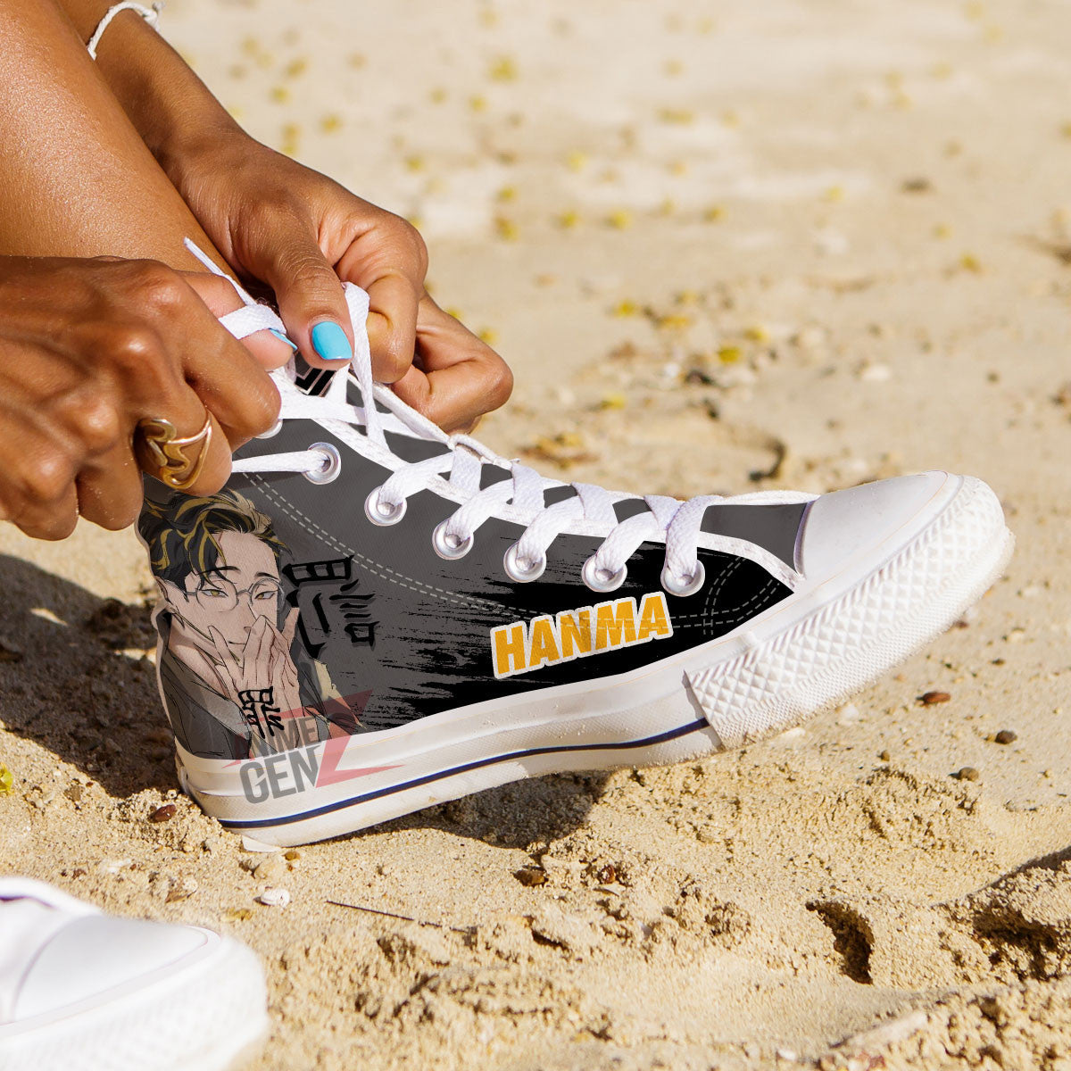 Tokyo Revengers Shuji Hanma High Top Shoes Custom Anime Shoes