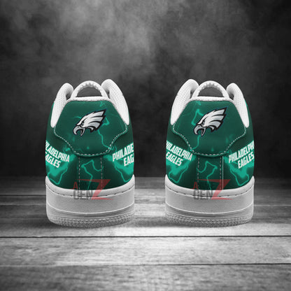 Philadelphia Eagles Air Sneakers Mascot Thunder Style Custom NFL Sport Shoes