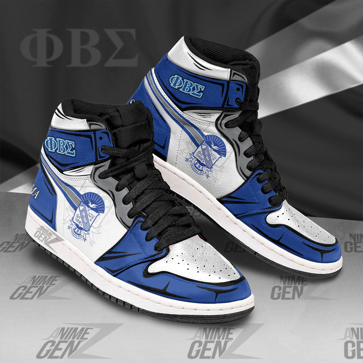 Phi Beta Sigma JD Sneakers Fraternities Custom Shoes