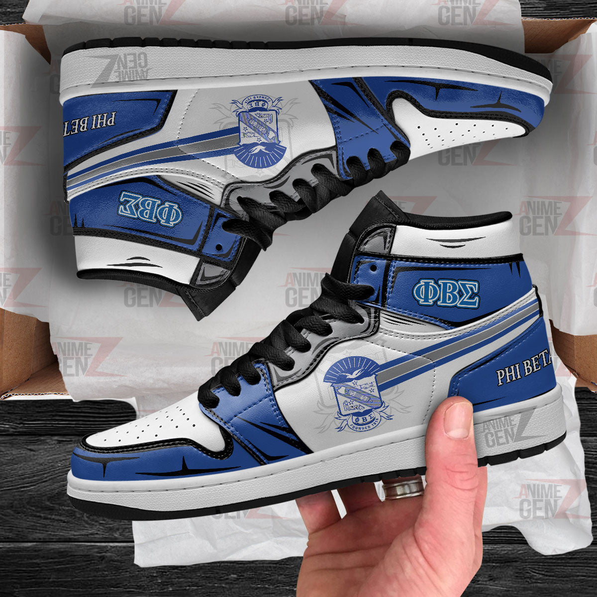 Phi Beta Sigma JD Sneakers Fraternities Custom Shoes